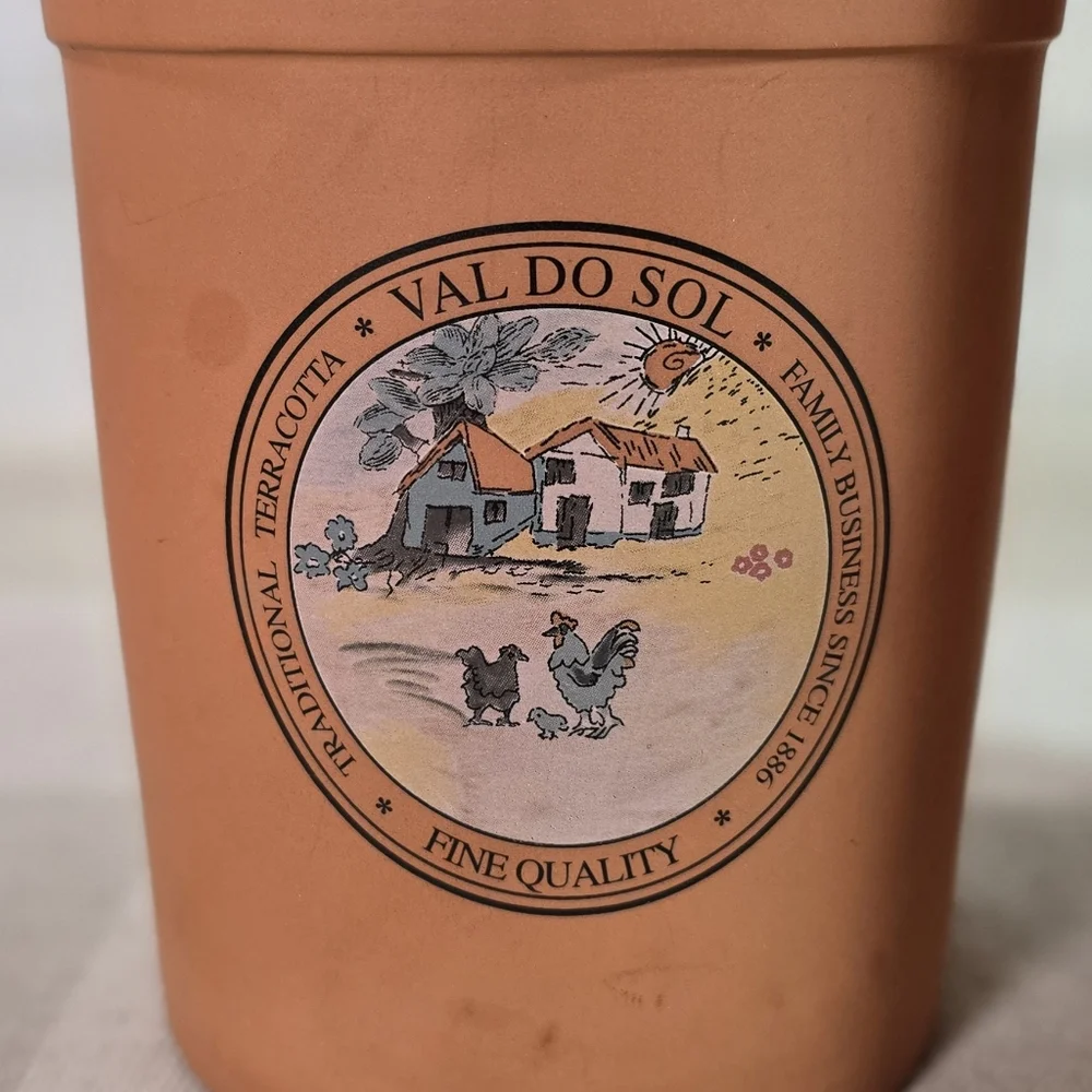 Terracotta Wine Cooler Quality Designed Crafted Portugal Farm Scene Set of 2